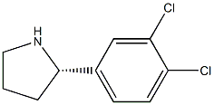 (S)-2-(3,4-DICHLOROPHENYL)PYRROLIDINE Struktur