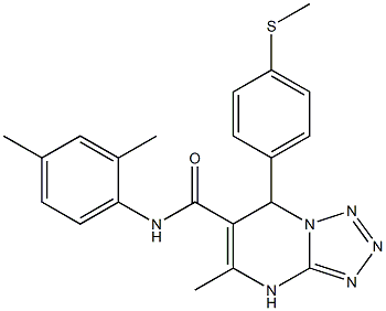 N-(2,4-DIMETHYLPHENYL)-5-METHYL-7-(4-(METHYLTHIO)PHENYL)-4,7-DIHYDROTETRAZOLO[1,5-A]PYRIMIDINE-6-CARBOXAMIDE Struktur