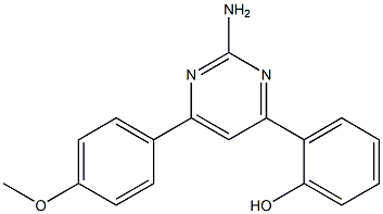 2-(2-AMINO-6-(4-METHOXYPHENYL)PYRIMIDIN-4-YL)PHENOL Struktur