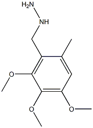 2-METHYL-4,5,6-TRIMETHOXY-BENZYL-HYDRAZINE Struktur