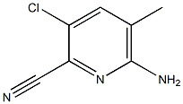 6-AMINO-3-CHLORO-5-METHYLPYRIDINE-2-CARBONITRILE Struktur