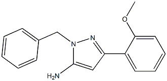 1-BENZYL-3-(2-METHOXYPHENYL)-1H-PYRAZOL-5-AMINE Struktur