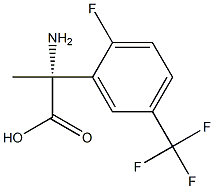 (2R)-2-AMINO-2-[2-FLUORO-5-(TRIFLUOROMETHYL)PHENYL]PROPANOIC ACID Struktur