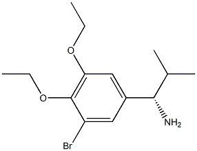 (1S)-1-(3-BROMO-4,5-DIETHOXYPHENYL)-2-METHYLPROPYLAMINE Struktur