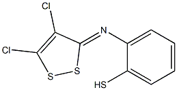 2-([(3Z)-4,5-DICHLORO-3H-1,2-DITHIOL-3-YLIDENE]AMINO)BENZENETHIOL Struktur