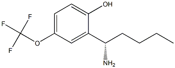 2-((1S)-1-AMINOPENTYL)-4-(TRIFLUOROMETHOXY)PHENOL Struktur