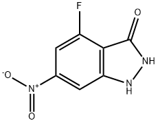 4-FLUORO-3-HYDROXY-6-NITROINDAZOLE Struktur