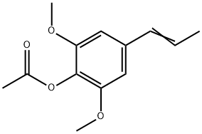 4-ACETOXY-3,5-DIMETHOXYPROPENYLBENZENE Struktur