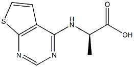 (2R)-2-(THIENO[2,3-D]PYRIMIDIN-4-YLAMINO)PROPANOIC ACID Struktur