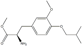 METHYL (2R)-2-AMINO-3-[3-METHOXY-4-(2-METHYLPROPOXY)PHENYL]PROPANOATE Struktur