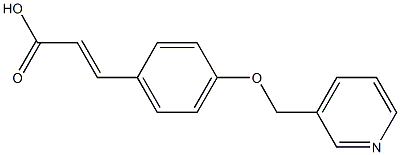 (2E)-3-[4-(PYRIDIN-3-YLMETHOXY)PHENYL]ACRYLIC ACID Struktur