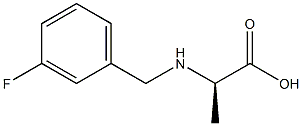 (2R)-2-[(3-FLUOROBENZYL)AMINO]PROPANOIC ACID Struktur