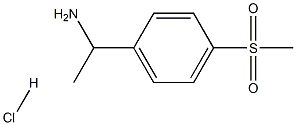 1-[4-(METHYLSULFONYL)PHENYL]ETHANAMINE HYDROCHLORIDE Struktur