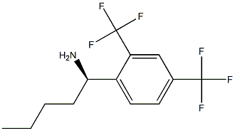 (1R)-1-[2,4-BIS(TRIFLUOROMETHYL)PHENYL]PENTYLAMINE Struktur