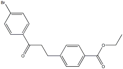 4'-BROMO-3-(4-CARBOETHOXYPHENYL)PROPIOPHENONE Struktur