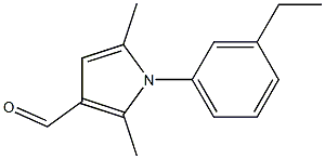 1-(3-ETHYLPHENYL)-2,5-DIMETHYL-1H-PYRROLE-3-CARBALDEHYDE Struktur