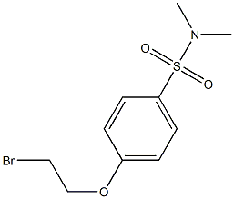 4-(2-BROMOETHOXY)-N,N-DIMETHYLBENZENESULFONAMIDE Struktur