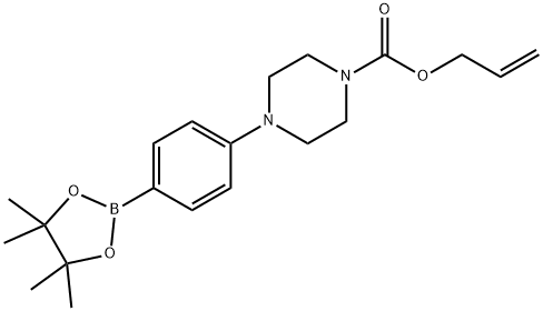 4-(4'-ALLYLOXYCARBONYLPIPERIZINO)PHENYLBORONIC ACID, PINACOL ESTER Struktur