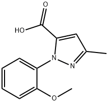 1-(2-METHOXYPHENYL)-3-METHYL-1H-PYRAZOLE-5-CARBOXYLIC ACID Struktur