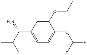 (1S)-1-[4-(DIFLUOROMETHOXY)-3-ETHOXYPHENYL]-2-METHYLPROPYLAMINE Struktur