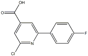 2-CHLORO-6-(4-FLUOROPHENYL)PYRIDINE-4-CARBOXYLIC ACID Struktur