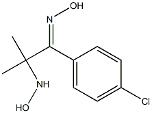 1-(4-CHLORO-PHENYL)-2-HYDROXYAMINO-2-METHYL-PROPAN-1-ONE OXIME Struktur