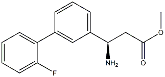 METHYL (3R)-3-AMINO-3-[3-(2-FLUOROPHENYL)PHENYL]PROPANOATE Struktur