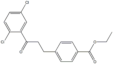 3-(4-CARBOETHOXYPHENYL)-2',5'-DICHLOROPROPIOPHENONE Struktur