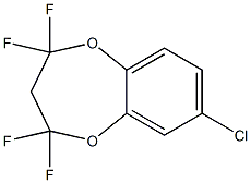 7-CHLORO-2,2,4,4-TETRAFLUORO-3,4-DIHYDRO-2H-BENZO[B][1,4]-DIOXEPINE Struktur