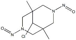 9-CHLORO-1,5-DIMETHYL-3,7-DINITROSO-3,7-DIAZABICYCLO[3.3.1]NONANE Struktur