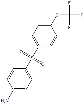 4-(4-TRIFLUOROMETHYLSULFANYL-BENZENESULFONYL)-PHENYLAMINE Struktur