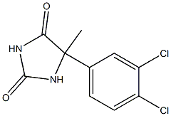 5-(3,4-DICHLOROPHENYL)-5-METHYLIMIDAZOLIDINE-2,4-DIONE Struktur