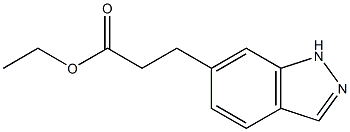 ETHYL 3-(1H-INDAZOL-6-YL)PROPANOATE Struktur