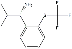 (1S)-2-METHYL-1-[2-(TRIFLUOROMETHYLTHIO)PHENYL]PROPYLAMINE Struktur