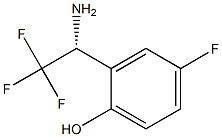 2-((1R)-1-AMINO-2,2,2-TRIFLUOROETHYL)-4-FLUOROPHENOL Struktur