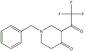 1-BENZYL-3-(TRIFLUOROACETYL)PIPERIDIN-4-ONE Struktur