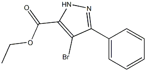 ETHYL 4-BROMO-3-PHENYL-1H-PYRAZOLE-5-CARBOXYLATE Struktur