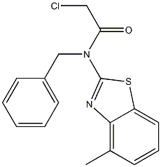 N-BENZYL-2-CHLORO-N-(4-METHYL-1,3-BENZOTHIAZOL-2-YL)ACETAMIDE Struktur