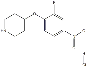 4-(2-FLUORO-4-NITROPHENOXY)PIPERIDINE HYDROCHLORIDE Struktur