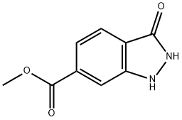 3-HYDROXY-6-(1H)INDAZOLE CARBOXYLIC ACID METHYL ESTER Struktur