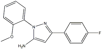 3-(4-FLUOROPHENYL)-1-(2-METHOXYPHENYL)-1H-PYRAZOL-5-AMINE Structure