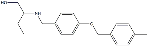 2-((4-((4-METHYLBENZYL)OXY)BENZYL)AMINO)BUTAN-1-OL Struktur