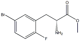 METHYL (2R)-2-AMINO-3-(5-BROMO-2-FLUOROPHENYL)PROPANOATE Struktur