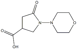 1-MORPHOLIN-4-YL-5-OXOPYRROLIDINE-3-CARBOXYLIC ACID Struktur