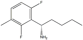 (1S)-1-(2,6-DIFLUORO-3-METHYLPHENYL)PENTYLAMINE Struktur