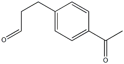 3-(4-ACETYL-PHENYL)-PROPIONALDEHYDE Struktur