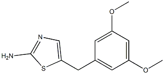 5-(3,5-DIMETHOXYBENZYL)-1,3-THIAZOL-2-AMINE Struktur