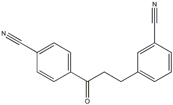 4'-CYANO-3-(3-CYANOPHENYL)PROPIOPHENONE Struktur