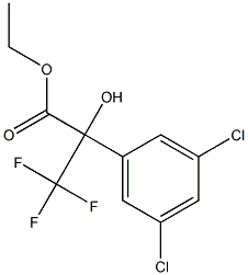 2-(3,5-DICHLOROPHENYL)-3,3,3-TRIFLUORO-2-HYDROXYPROPIONIC ACID ETHYL ESTER Struktur