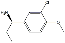 (1R)-1-(3-CHLORO-4-METHOXYPHENYL)PROPYLAMINE Struktur